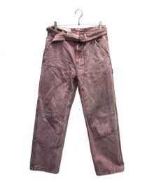 ANDERSSON BELL（アンダースンベル）の古着「OVERDYED COLOR CARPENTER JEAN.S」｜ピンク