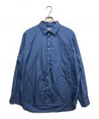 PACSパックス）の古着「Round Corner Pocket Shirts」｜ブルー