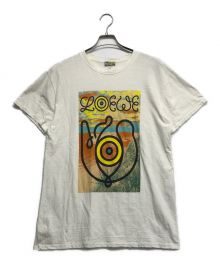 LOEWE（ロエベ）の古着「Landscape-print Slubbed Cotton-jersey T-shirt」｜ホワイト