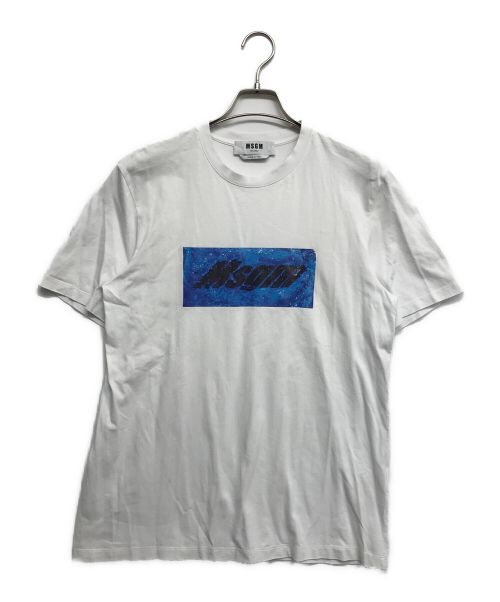 MSGM（エムエスジーエム）MSGM (エムエスジーエム) ロゴプリントTシャツ ホワイト サイズ:Sの古着・服飾アイテム