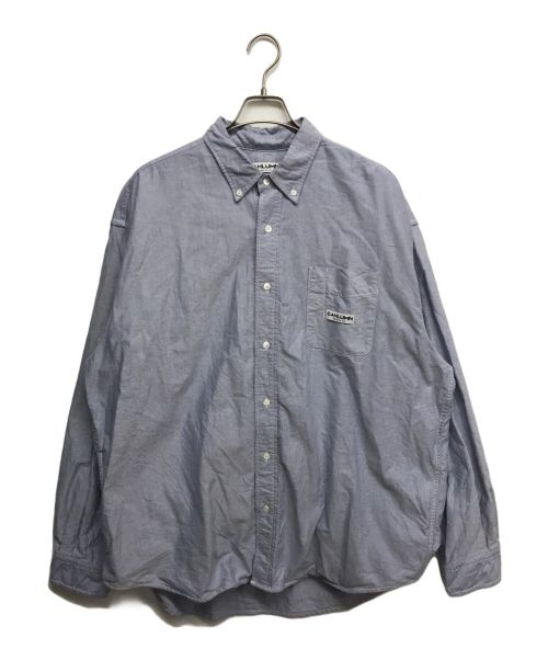 CAHLUMN（カウラム）CAHLUMN (カウラム) Magazine Pocket Oxford B.D Shirt ブルー サイズ:XXLの古着・服飾アイテム