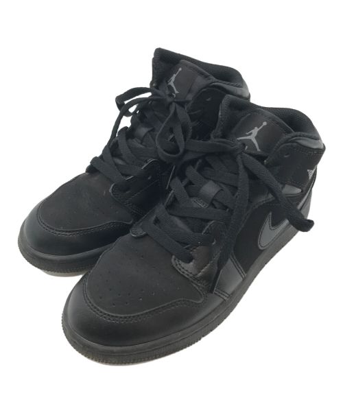 NIKE（ナイキ）NIKE (ナイキ) AIR JORDAN 1 MID (GS) ブラック サイズ:23の古着・服飾アイテム