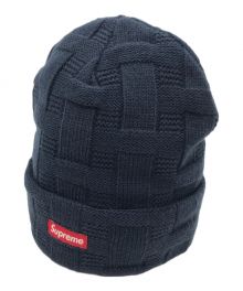 SUPREME（シュプリーム）の古着「Basket Weave Beanie」｜ネイビー