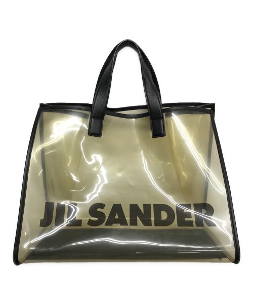 JIL SANDER（ジルサンダー）JIL SANDER (ジルサンダー) PVCトートバッグ ブラックの古着・服飾アイテム