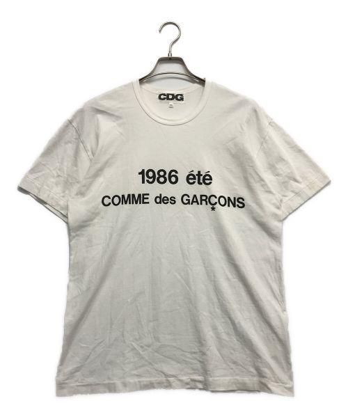 CDG（シーディージー）CDG (シーディージー) プリントTシャツ ホワイト サイズ:XXLの古着・服飾アイテム