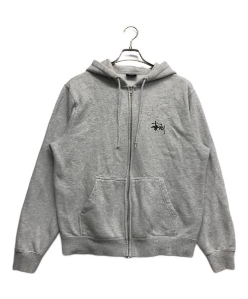 stussy（ステューシー）stussy (ステューシー) ジップパーカー グレー サイズ:Sの古着・服飾アイテム