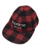 SUPREMEシュプリーム）の古着「ウール クラシックロゴ 6パネル キャップ」｜レッド