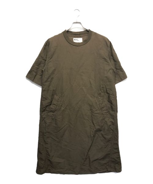 MHL（エムエイチエル）MHL (エムエイチエル) DRY COTTON LINEN OP カーキ サイズ:2の古着・服飾アイテム