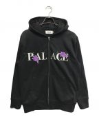 PALACEパレス）の古着「GRAPE ZIP HOOD」｜ブラック