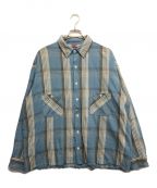 SAINT MICHAELセントマイケル）の古着「CHECK FRANNEL SHIRT」｜ブルー