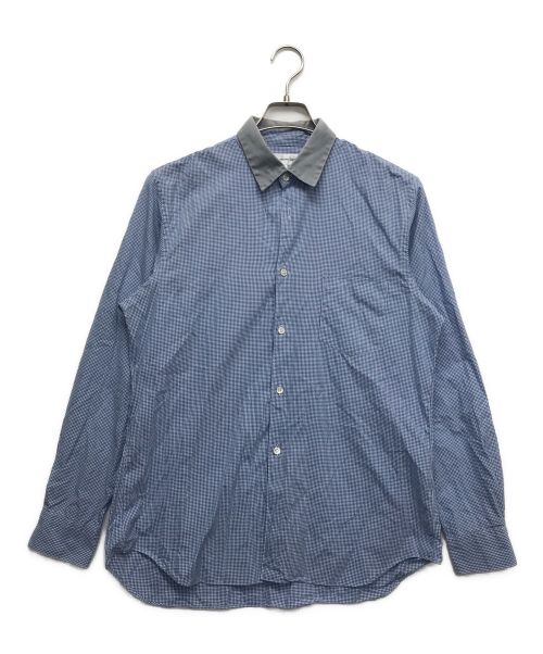 COMME des GARCONS SHIRT（コムデギャルソンシャツ）COMME des GARCONS SHIRT (コムデギャルソンシャツ) ギンガムチェックシャツ ブルー サイズ:Ｍの古着・服飾アイテム