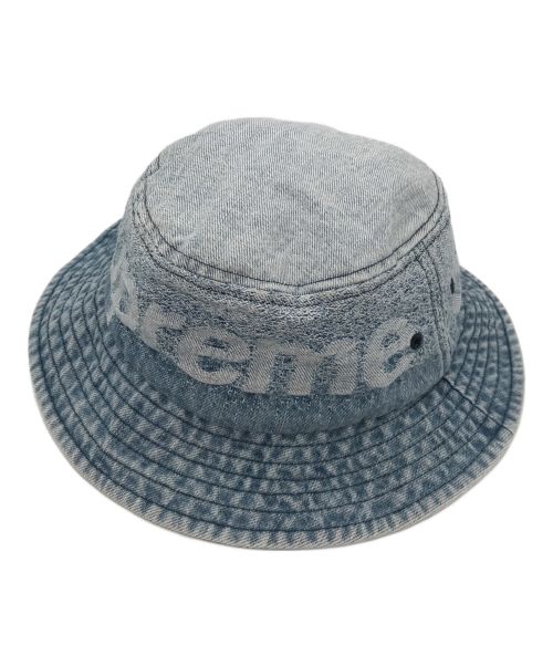 SUPREME（シュプリーム）SUPREME (シュプリーム) Fade Jacquard Denim Crusher Hat インディゴの古着・服飾アイテム