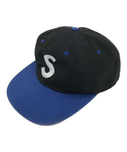 SUPREME（シュプリーム）Supreme (シュプリーム) 2 Tone S Logo 6 Panel ブラック×ブルーの古着・服飾アイテム