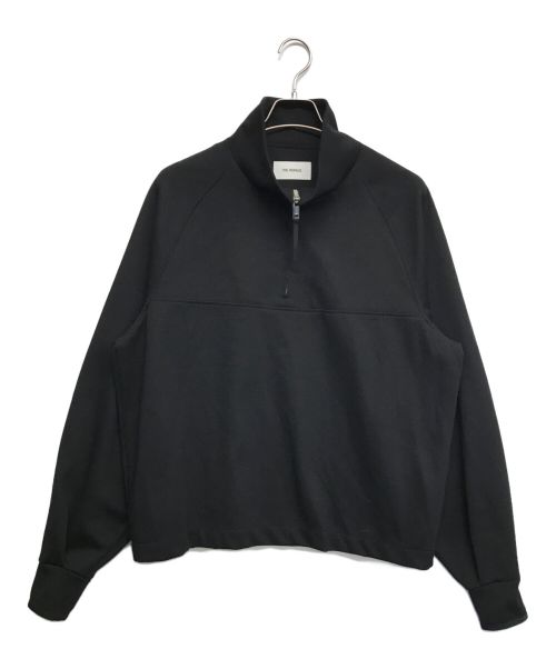 THE RERACS（ザ リラクス）THE RERACS (ザ リラクス) RERACS HALF ZIP STAND COLLAR PULLOVER ブラック サイズ:46の古着・服飾アイテム