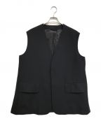 THE RERACSザ リラクス）の古着「LINEN MANERD OXFORD BIG VEST」｜ブラック