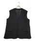 THE RERACS（ザ リラクス）の古着「LINEN MANERD OXFORD BIG VEST」｜ブラック