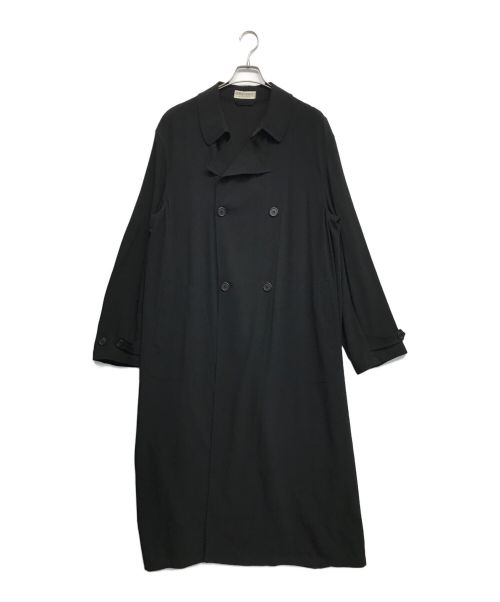 GIORGIO ARMANI（ジョルジョアルマーニ）GIORGIO ARMANI (ジョルジョアルマーニ) ステンカラーコート ブラック サイズ:40の古着・服飾アイテム