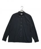 STEVEN ALANスティーブンアラン）の古着「60 TYPEWRITER SINGLE NEEDLE BOX SHIRT-BOLD」｜ブラック