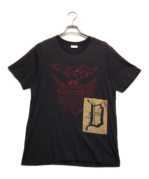 DRIES VAN NOTEN（ドリスヴァンノッテン）DRIES VAN NOTEN (ドリスヴァンノッテン) プリントTシャツ ブラック サイズ:Mの古着・服飾アイテム