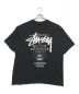 stussy（ステューシー）の古着「コラボワールドツアーTシャツ」｜ブラッ