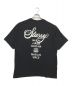 stussy (ステューシー) DOVER STREET MARKET (ドーバー ストリート マーケット) コラボワールドツアーTシャツ ブラッ サイズ:ＸＬ　：6000円