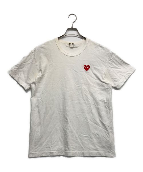 PLAY COMME des GARCONS（プレイ コムデギャルソン）PLAY COMME des GARCONS (プレイ コムデギャルソン) Play Red Heart Roundneck T-SHIRT ホワイト サイズ:XLの古着・服飾アイテム