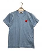 PLAY COMME des GARCONSプレイ コムデギャルソン）の古着「Red Heart T-Shirt」｜ブルー