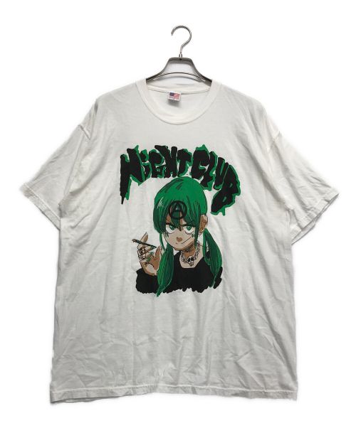 Night club（ナイトクラブ）NIGHT CLUB (ナイトクラブ) Jun Inagawa (ジュン イナガワ) Anarchy Tee ホワイト サイズ:XLの古着・服飾アイテム