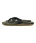 A BATHING APE (アベイシングエイプ) ISLAND SLIPPER (アイランドスリッパ) ABC Thong Sandals オリーブ サイズ:10：5000円