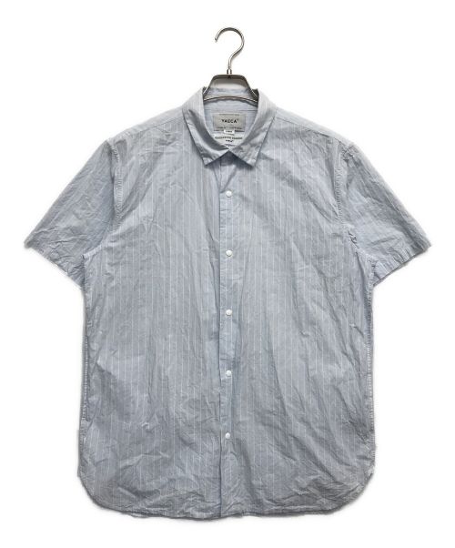 YAECA（ヤエカ）YAECA (ヤエカ) COMFORT SHIRT RELAX LONG S ブルー サイズ:Lの古着・服飾アイテム