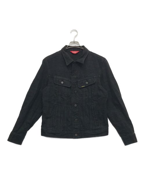 SUPREME（シュプリーム）Supreme (シュプリーム) 100 Dollar Bill Trucker Jacket ブラック サイズ:Sの古着・服飾アイテム