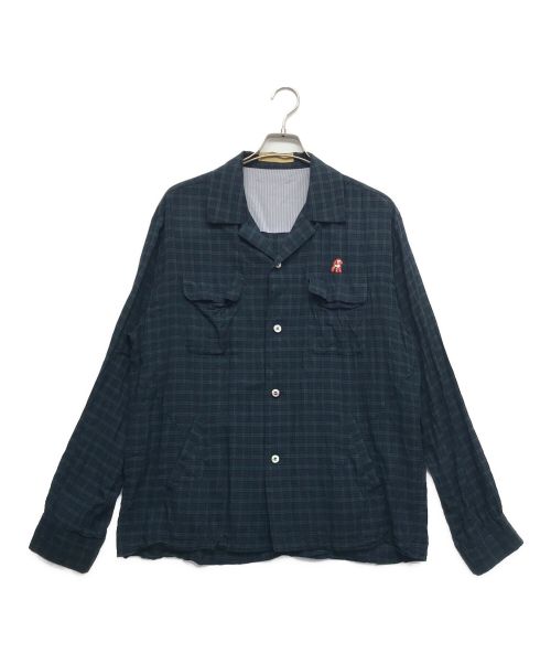 The shepherd UNDERCOVER（ザシェパード アンダーカバー）the shepherd UNDERCOVER (ザシェパード アンダーカバー) チェックシャツ グリーン サイズ:4の古着・服飾アイテム