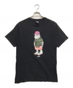 stussyステューシー）の古着「プリントTシャツ」｜ブラック