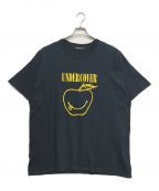 UNDERCOVERアンダーカバー）の古着「SMILE APPLE Tシャツ」｜ネイビー