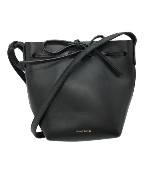 MANSUR GAVRIEL（マンサーガブリエル）MANSUR GAVRIEL (マンサーガブリエル) Vegetable tanned Leather Bucket Bag ブラックの古着・服飾アイテム