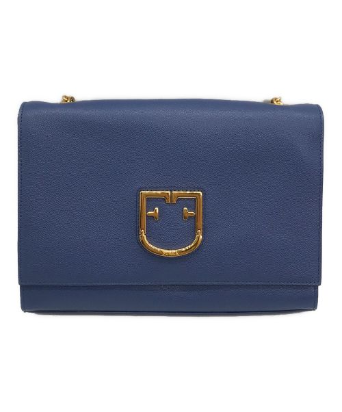 FURLA（フルラ）FURLA (フルラ) チェーンショルダーバッグ ブルーの古着・服飾アイテム