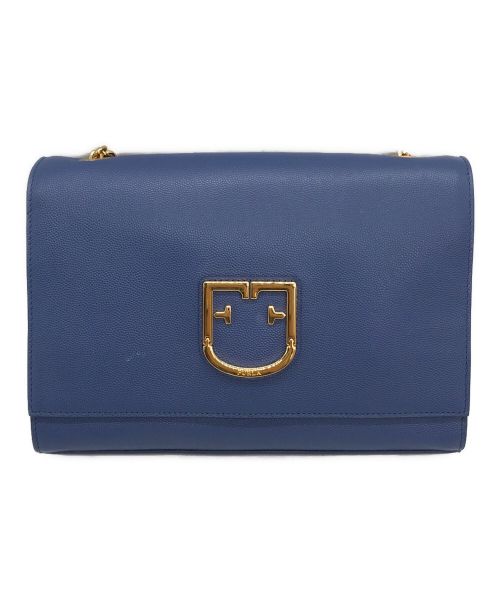 FURLA（フルラ）FURLA (フルラ) チェーンショルダーバッグ ブルーの古着・服飾アイテム