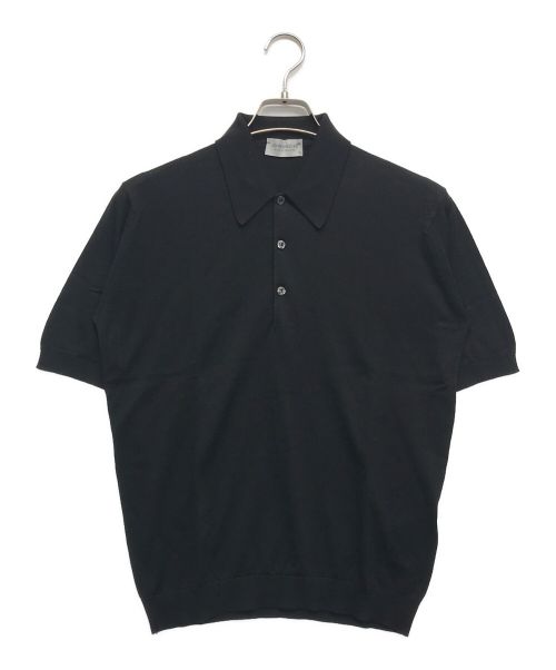 JOHN SMEDLEY（ジョンスメドレー）JOHN SMEDLEY (ジョンスメドレー) ポロシャツ ブラック サイズ:XSの古着・服飾アイテム