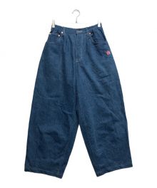 LONELY/論理（ロンリー）の古着「ONTAN BAGGY DENIM PANTS」｜インディゴ