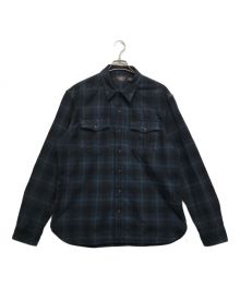 RRL（ダブルアールエル）の古着「CANVAS WORKSHIRT」｜ネイビー