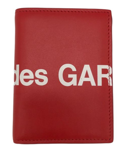 COMME des GARCONS（コムデギャルソン）COMME des GARCONS (コムデギャルソン) Huge-Logo二つ折りカードケース レッドの古着・服飾アイテム