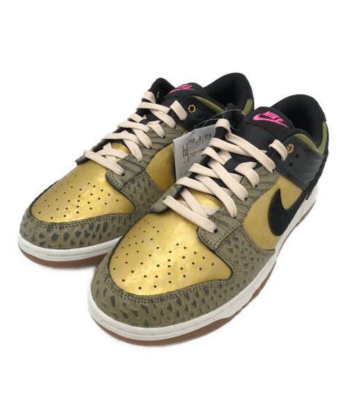 NIKE（ナイキ）NIKE (ナイキ) WMNS Dunk Low Dia De Muertos ゴールド サイズ:27.5 未使用品の古着・服飾アイテム