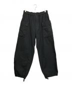 PACSパックス）の古着「DOUBLE POCKET CARGO PANTS ECRU」｜ブラック