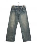 Graphpaperグラフペーパー）の古着「Selvage Denim Five Pocket Wide Straight Pants」｜インディゴ