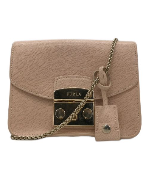 FURLA（フルラ）FURLA (フルラ) メトロポリス チェーンショルダー ピンクの古着・服飾アイテム