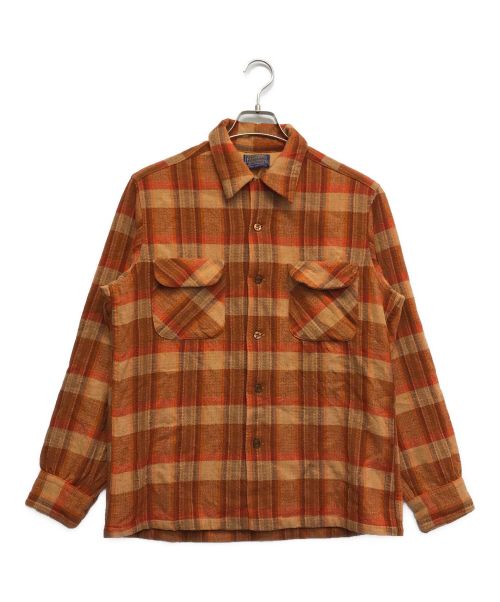 PENDLETON（ペンドルトン）PENDLETON (ペンドルトン) ボートシャツ オレンジ サイズ:Mの古着・服飾アイテム