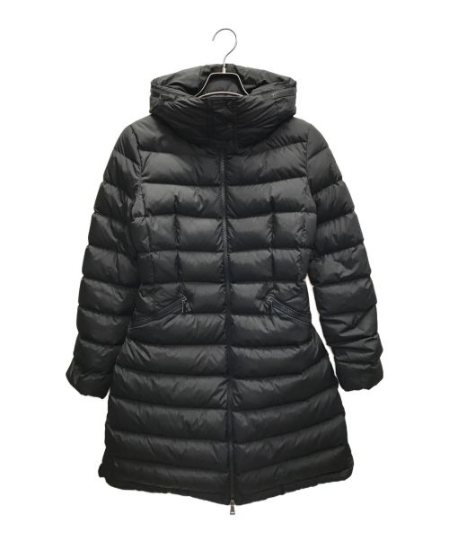 MONCLER（モンクレール）MONCLER (モンクレール) フラメッテ フード付き ロングダウンコート ブラック サイズ:1の古着・服飾アイテム