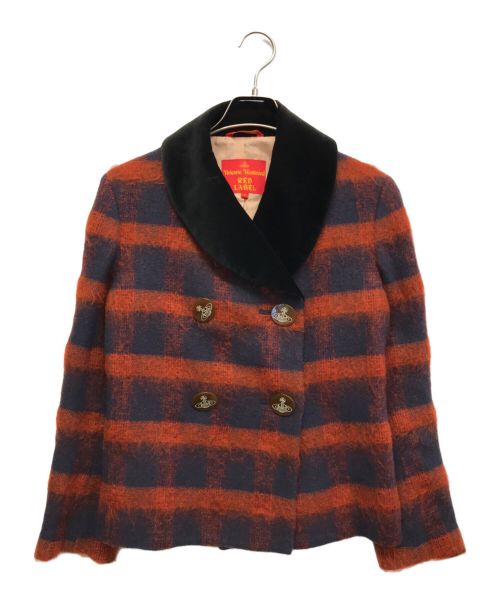 Vivienne Westwood RED LABEL（ヴィヴィアンウエストウッドレッドレーベル）Vivienne Westwood RED LABEL (ヴィヴィアンウエストウッドレッドレーベル) ダブルジャケット レッド サイズ:3の古着・服飾アイテム