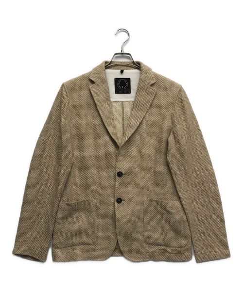 T-JACKET By TONELLO（ティージャケット バイ トネッロ）T-JACKET By TONELLO (ティージャケット バイ トネッロ) テーラードジャケット ベージュ サイズ:Mの古着・服飾アイテム