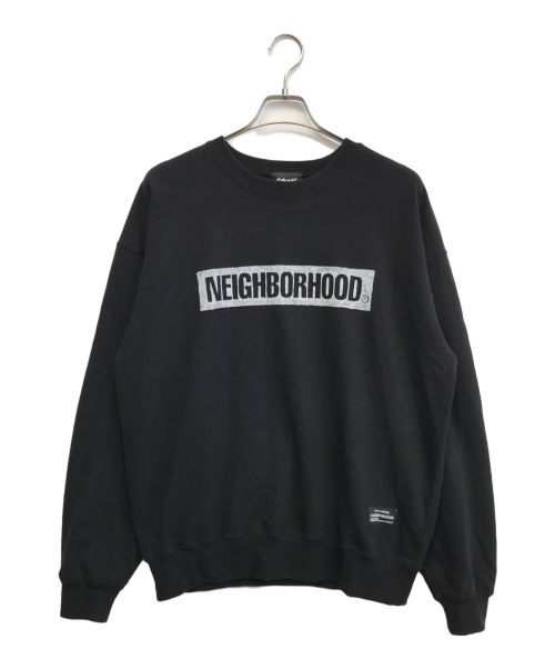 NEIGHBORHOOD（ネイバーフッド）NEIGHBORHOOD (ネイバーフッド) Schott (ショット) クルーネックスウェット ブラック サイズ:Mの古着・服飾アイテム